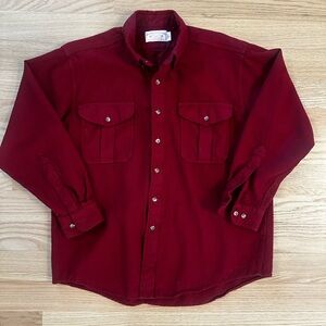 Vintage Filson wool button front shirt